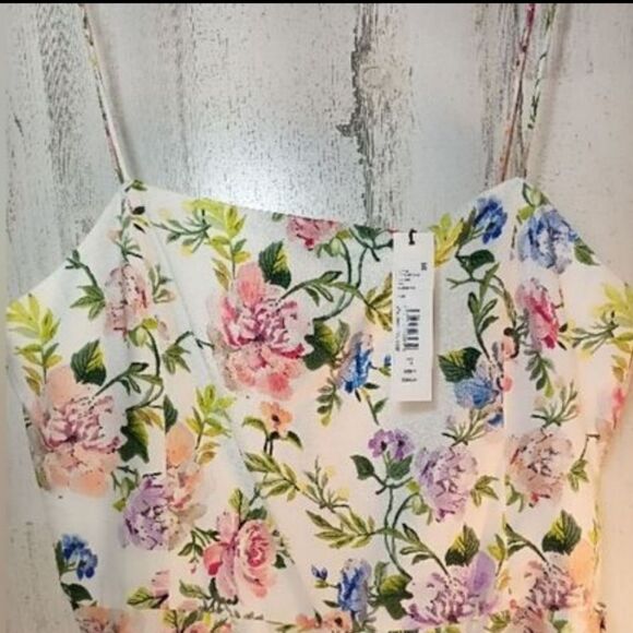 Alice + Olivia Trixxie Floral Dress NWT SIZE 14 - Picture 2 of 8